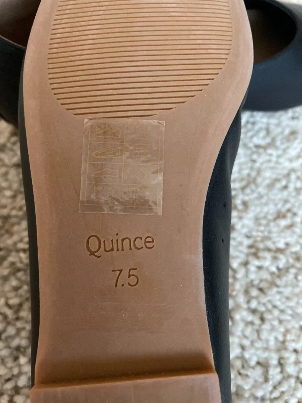Quince Italian Leather Glove Ballet Flat - Size 7.5 - Black - New! - Picture 4 of 8